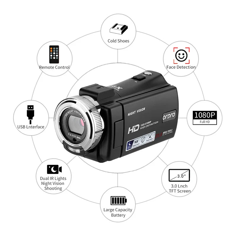 ORDRO HDV-V12 Vintage Camcorder