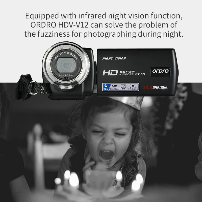 ORDRO HDV-V12 Vintage Camcorder