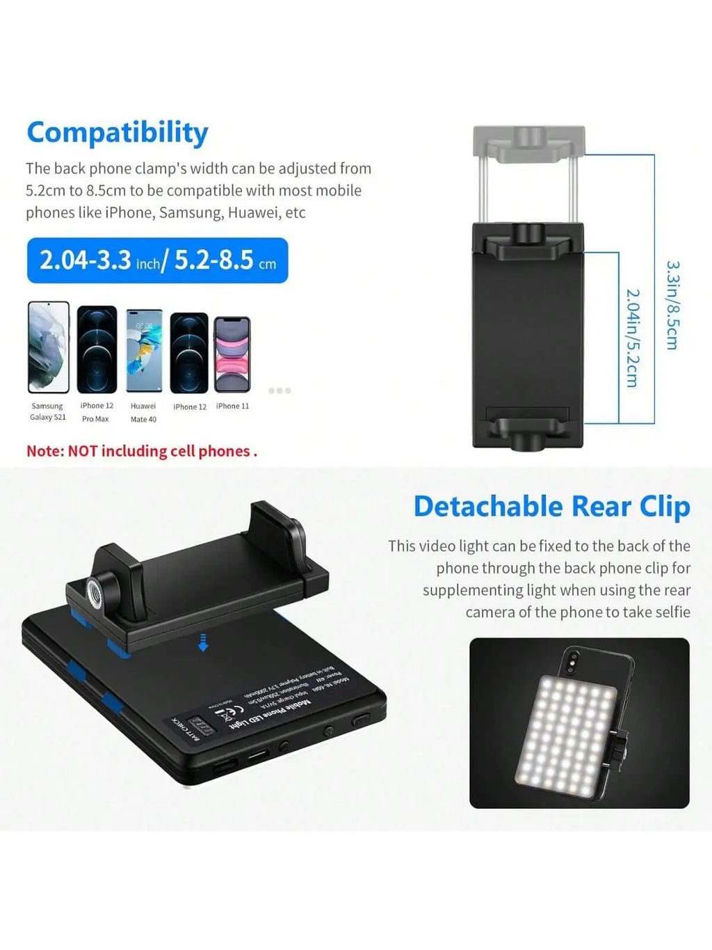 Outtake Club LED Clip Fill Light